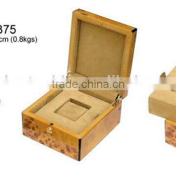 Premium lacquer wooden empty watch case