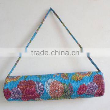 Traditional Yoga Bag Ethnic Yoga Mat Bag Hippie Cross Body Shoulder Bag Kantha Bag Unisex Bag Handmade Yoga Mat Bag photo-2