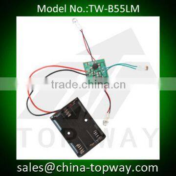 Custom led flashing module with light sensor