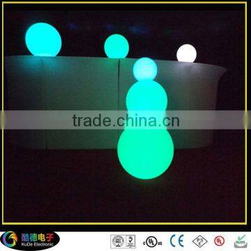 Home decoration color rechangeable led luminated decoration,small decorative balls