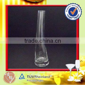 Wholesale handblown soda lime clear glass vases for sale