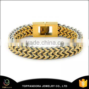 made in China stainless steel jewelry casting cross unity chain gold bracelet