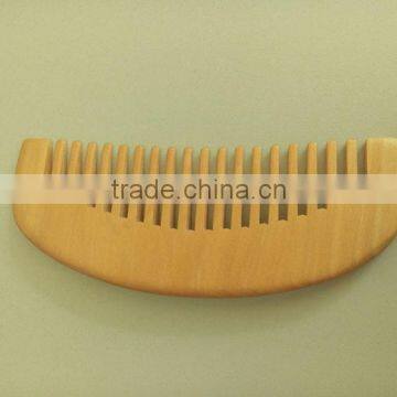 wooden comb with laser logo