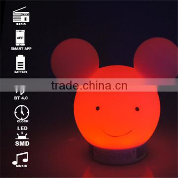 Mouse head hard plastic lighting rat head decoration app colorful speaker