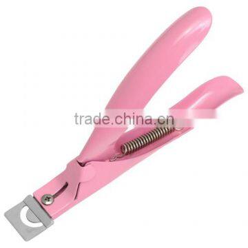 Acrylic Nail Cutter Pink Powder Coated For Artificial Nails