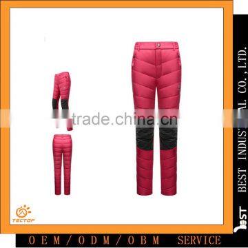 Winter Womans Ourter Windbreak Waterproof Duck Down Pants