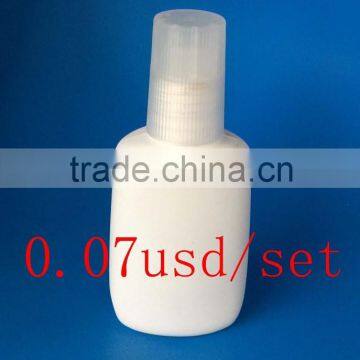 10ml 15ml white oval shape plastic pe paint brush bottle
