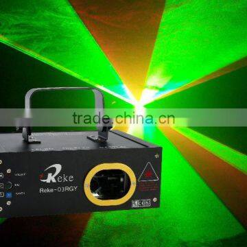 RGY tri-color laser light