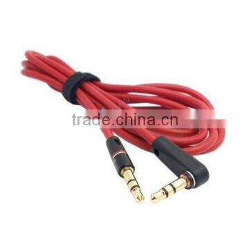 3.5mm Replacement Audio Headphone Cable Angled AUX Cord