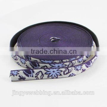 20mm customisable hollow webbing jacquard patterned polyester webbing