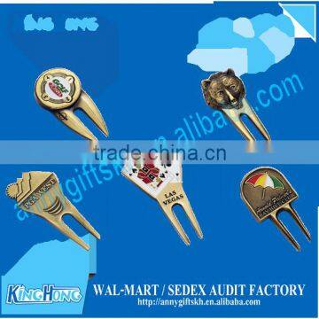 Shiny Silver Crystal Ball Marker Design Customized Divot Tool photo-6