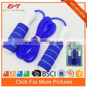 Kids sport toy foam handle pvc jumping rope skipping toys