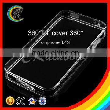 Ultra thin 0.3mm soft TPU sillicon case cover for iphone 4S 4 case tpu