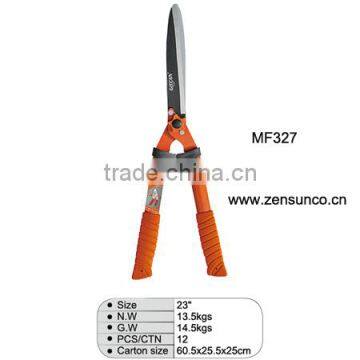 steel handle straight blade hedge shears