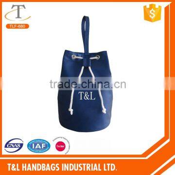 soft PU drawstring toiletry bag