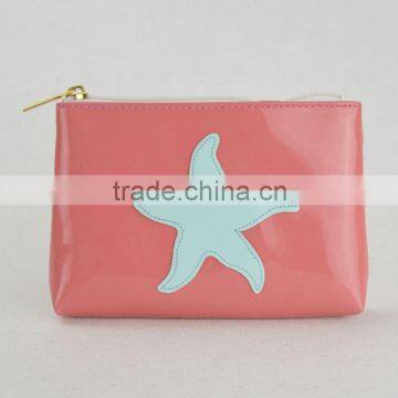 Custom Clear Vinyl Pvc Stand up Zipper Cosmetics Pouch photo-2