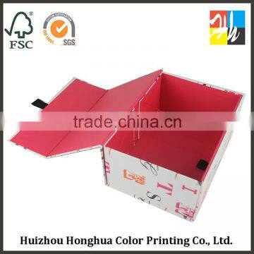 Wholesale Folding Storage Box White Gift Box Decorative Letter Box Paper Packaging Box with Ribbon