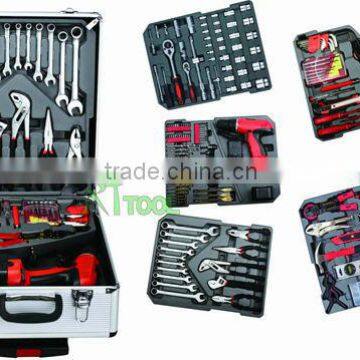 2015Newest Itme -236pcs Professional aluminium tool set with with 5 boards eletrical drill in case