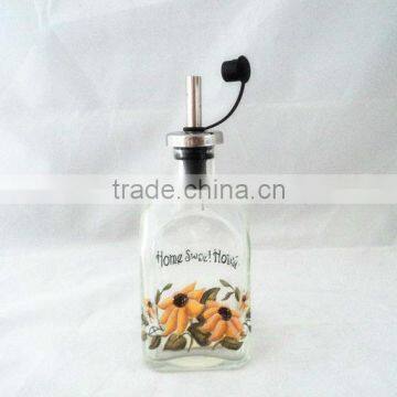 255ml glass oil cruet bottle,oil dispenser