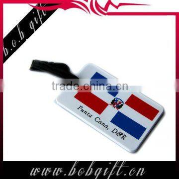 Promotional 2013 new design rubber pvc hang luggage tag
