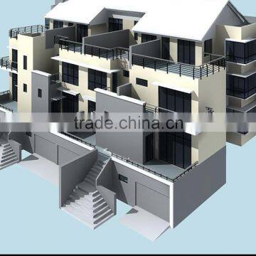 light steel construction prefabricated villa for home