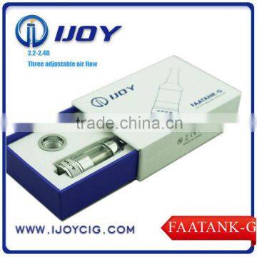 2014 IJOY Original Excellent Vaping Good Quality Airflow Control Bottom Coil Faatank-G Clearomizer new e cigarette