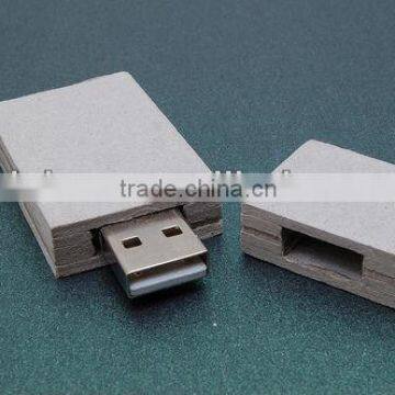 Innovative paper recycling usb, recycle paper usb flash drive with customize logo