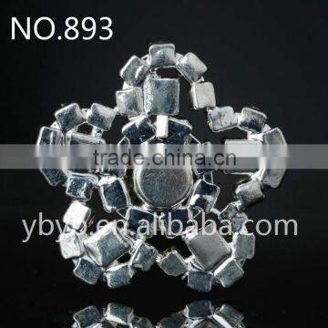 Hot Fix Aluminum Base Ceramic and Rhinestone Applique -893 photo-3
