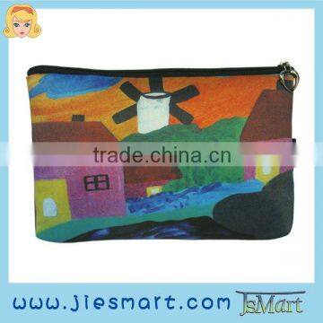 JSMART Cosmetic bag design picture printing microfiber