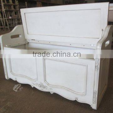 Antique Victorian Style Toy Box With Cushion