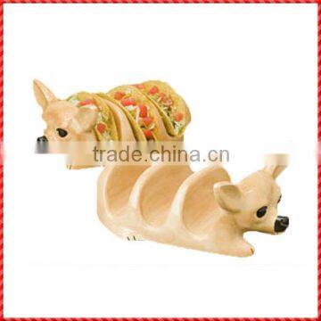 Animal shaped ceramic bread holder for children