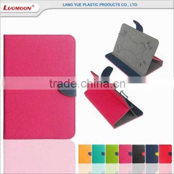 universal generic stand cross leather tablet case cover for ipad mini air pro 2 3 4 for samsung galaxy for lenovo a3000