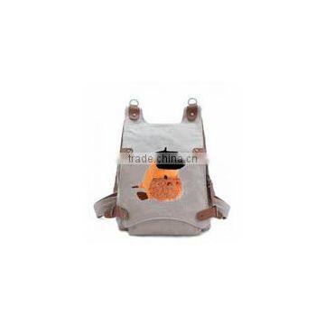customized cotton canvas backpack canvas backpack school bag canvas fashion school bags logo printed 14