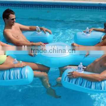 durable inflatable water floats, inflatable water floating chair lounge