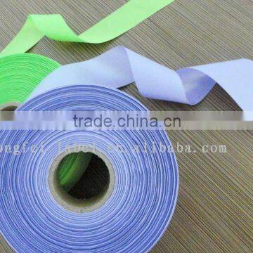 Most fashionable silk screen satin woven ribbon