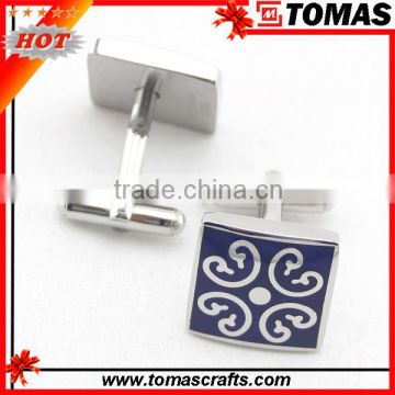 Customized design enamel stainless steel cufflinks