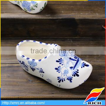 ceramic holland customized delft blue klompen souvenirs