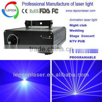 500mW DPSS blue laser animation DJ light show