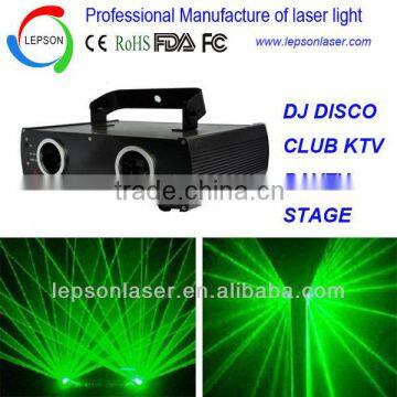 Double head stage effect light green laser light