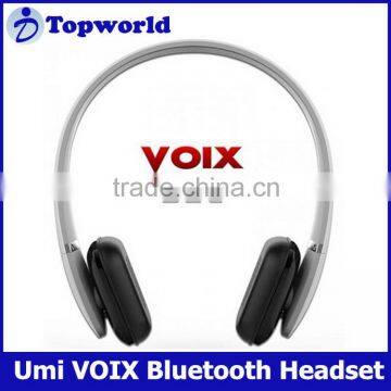 Voix Blu Universal Bluetooth Stereo Headset with Volume Control Key and NFC Touch Pairing Function for Audio Devices(White)