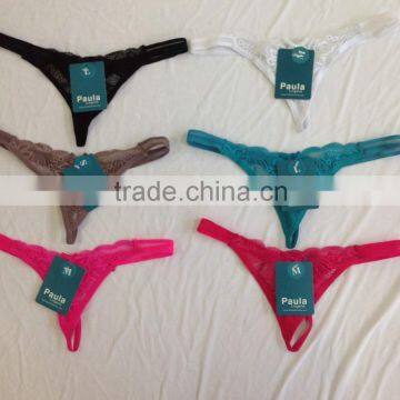 New Spandex Mature Woman Sexy Lace Panty g String