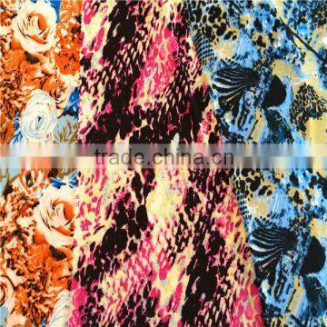 FDY customer printed polyester spandex fabric wholesale