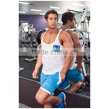 New 2015 Brand Gym Singlets Mens Tank Tops Stringer Bodybuilding and Fitness Men's GYM Tank top Sports Clothes M-2XL