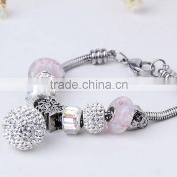 Wholesales Glass Bead Bracelet Patterns, Charm Bracelets, Essential Oil Aromatherapy Jewelry