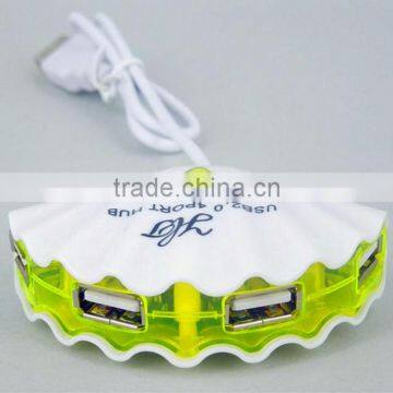 Fancy Design Cute Shell Shape USB 2.0 Hub