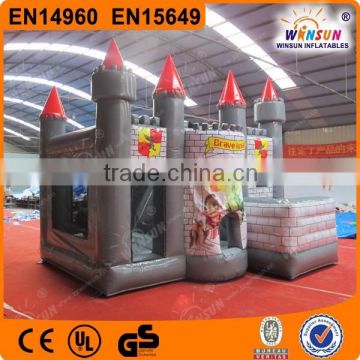 New arrived brave knight inflatable kingdom bounce house prices