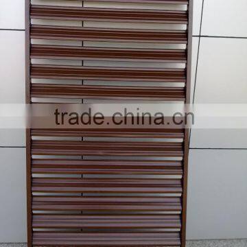 Powder coating interior/exterior aluminum window shutters