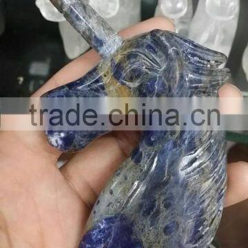 Wholesale Carved Crystal Stone Unicorn,polished Crystal for Gifts photo-3