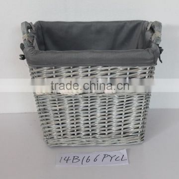 Popular Willow Storage Basket With Liner