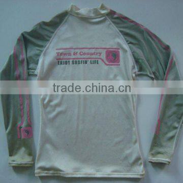 Lycra long sleeve rash guard